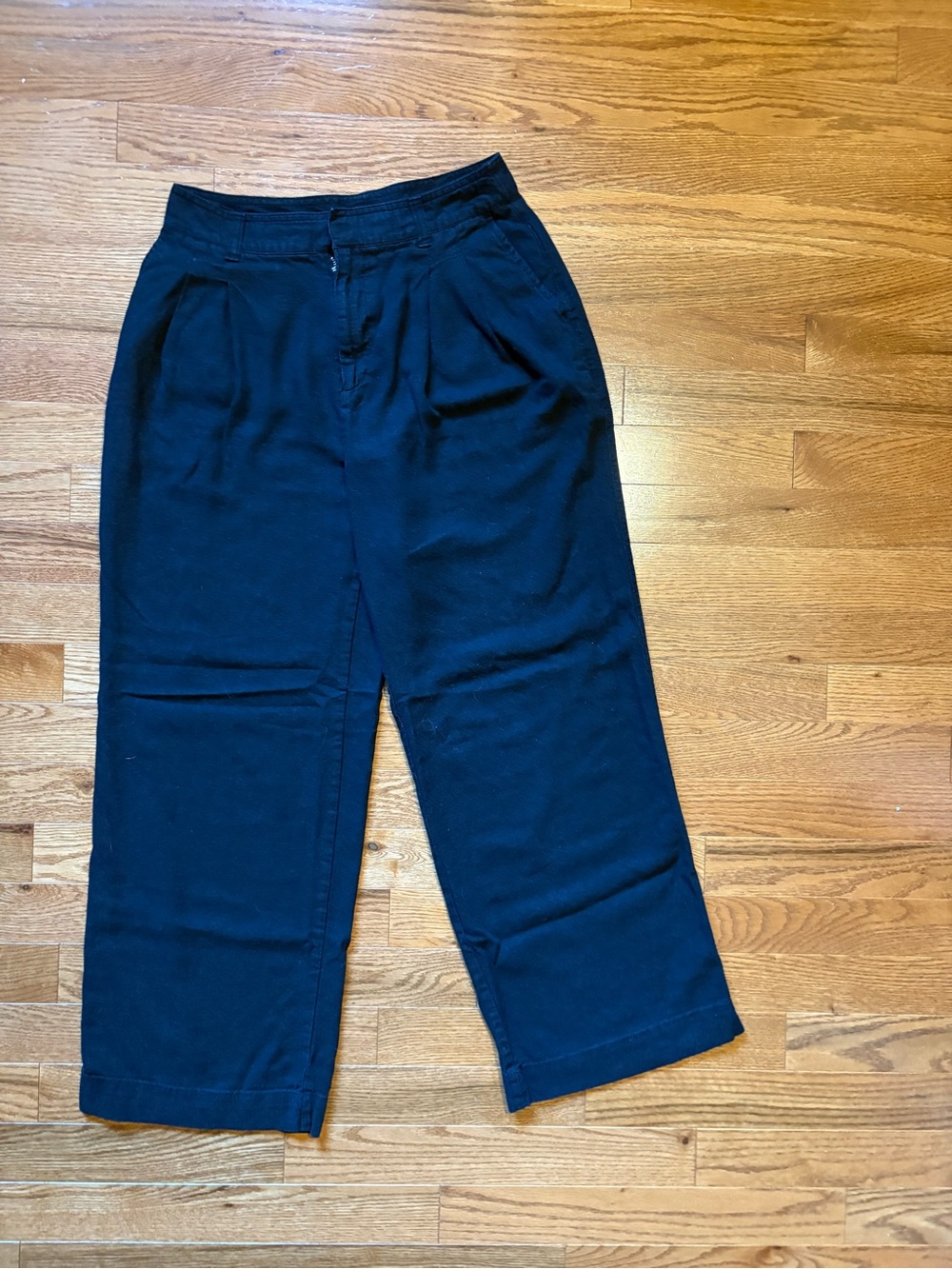 GAP Black High-Waist Wide Leg Pants